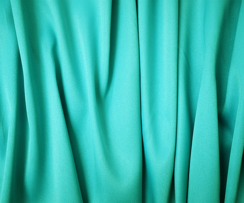 Turquoise Poly Spandex Stretch Solid Stretch Lamour Woven Fabric