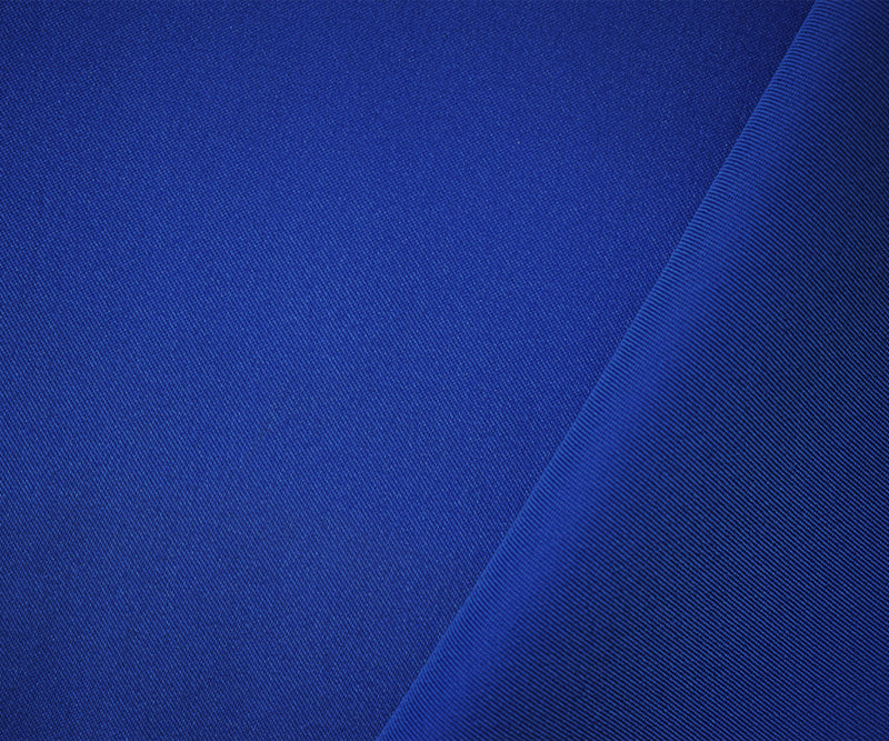 Blue Poly Spandex Stretch Solid Stretch Lamour Woven Fabric