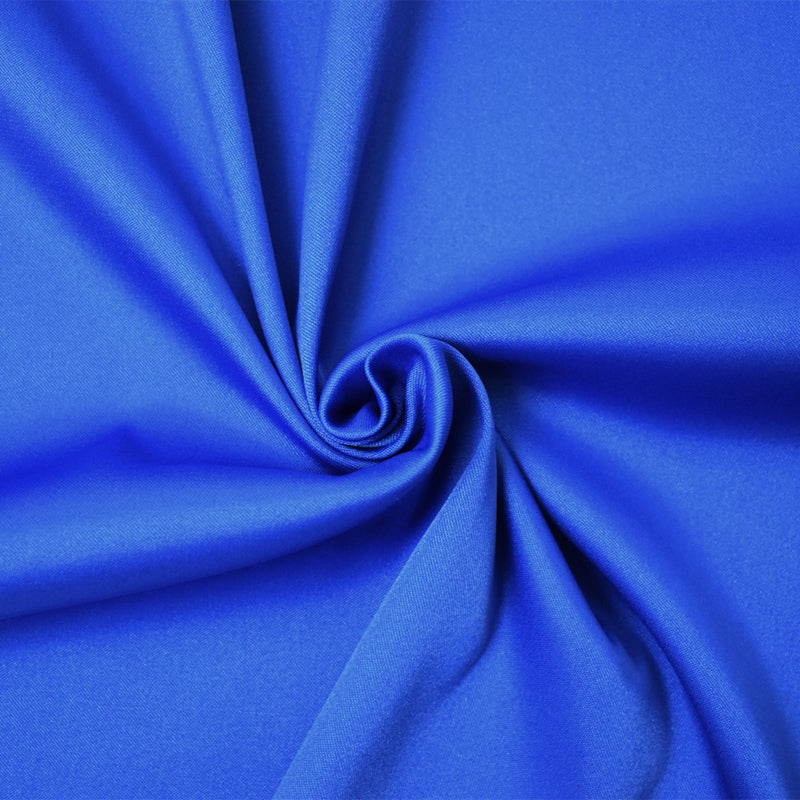 Dark Blue Poly Spandex Stretch Solid Stretch Lamour Woven Fabric