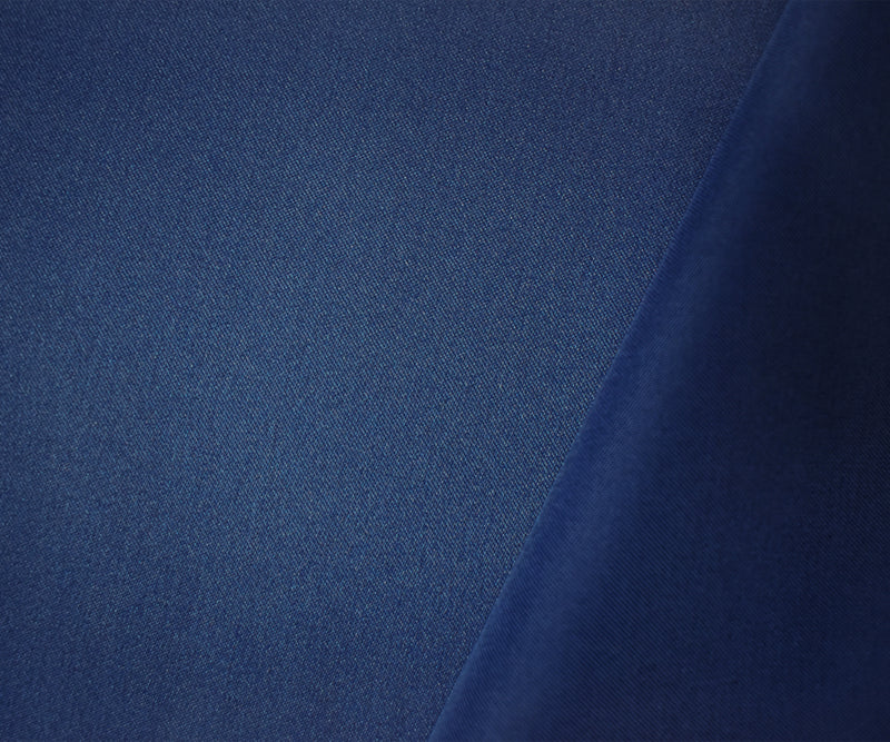 Dark Blue Poly Spandex Stretch Solid Stretch Lamour Woven Fabric