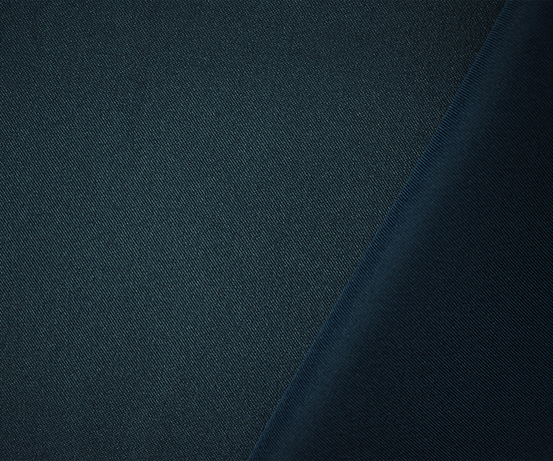 Deep Navy Blue Poly Spandex Stretch Solid Stretch Lamour Woven Fabric