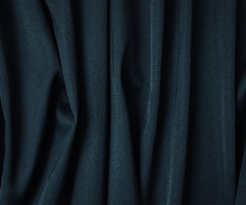Deep Navy Blue Poly Spandex Stretch Solid Stretch Lamour Woven Fabric