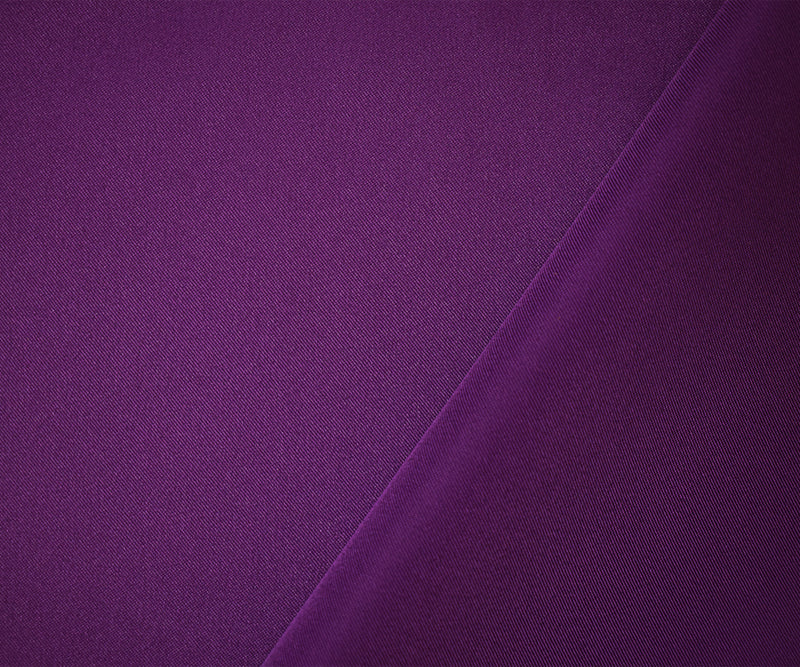 Dark Purple Poly Spandex Solid Stretch Lamour Woven Fabric