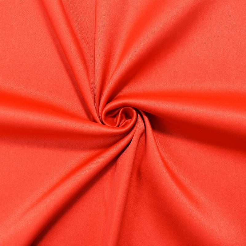 Red Poly Stretch Spandex Lamour Solid Satin Woven Fabric