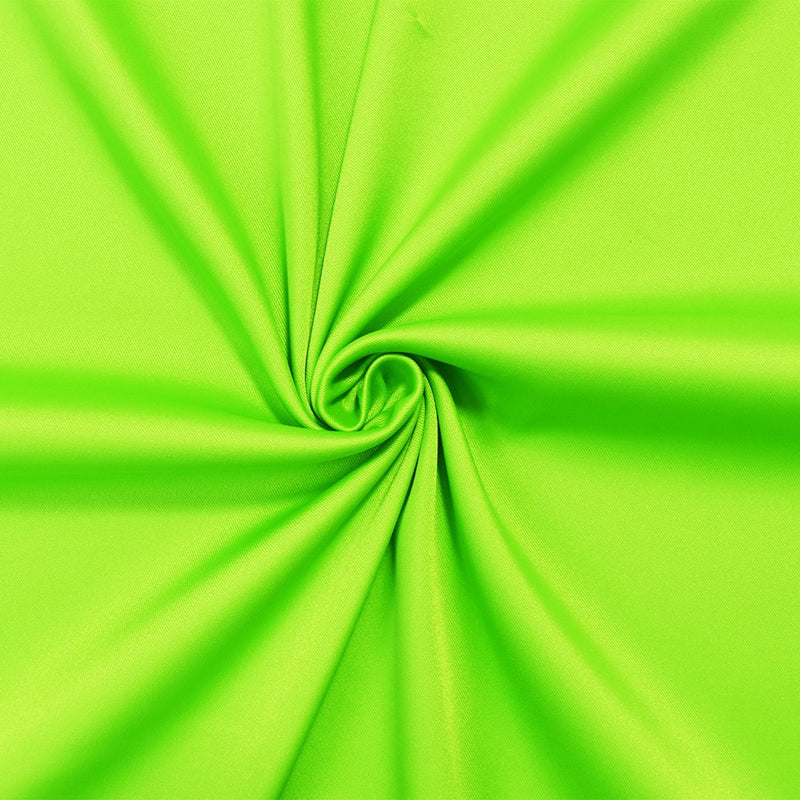 Bright Green Poly Stretch Spandex Lamour Solid Satin Woven Fabric