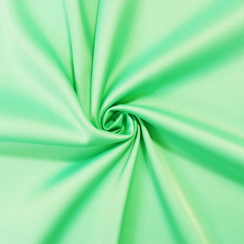 Light Green Poly Stretch Spandex Lamour Solid Satin Woven Fabric