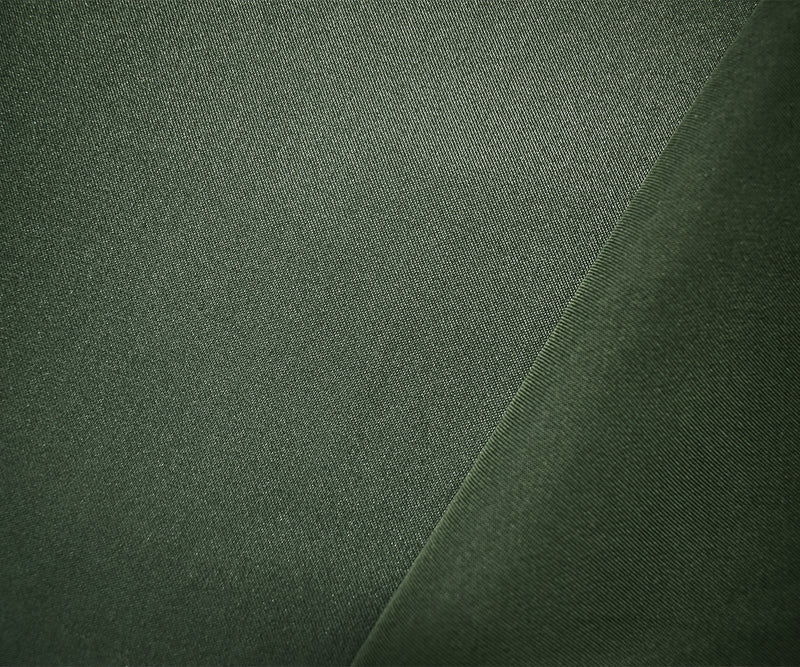 Deep Green Poly Stretch Spandex Lamour Solid Satin Woven Fabric