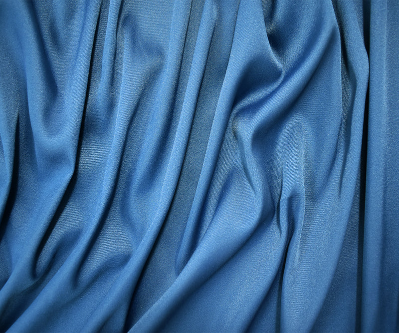 Deep Teal Poly Stretch Spandex Lamour Solid Satin Woven Fabric