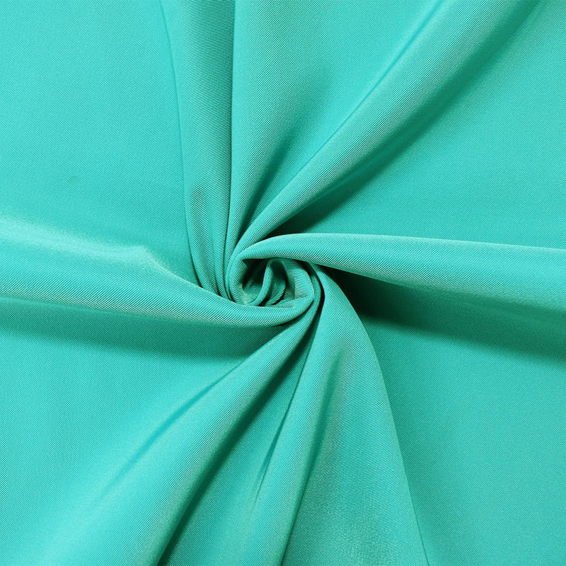 Teal Poly Stretch Spandex Lamour Solid Satin Woven Fabric