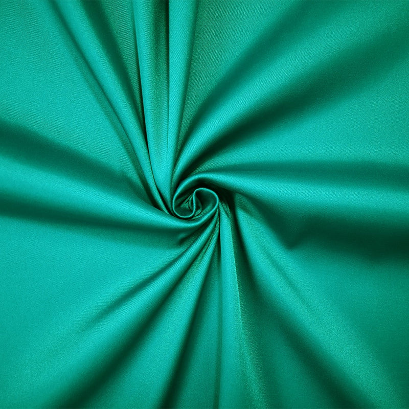 Deep Green Poly Stretch Spandex Lamour Solid Satin Woven Fabric