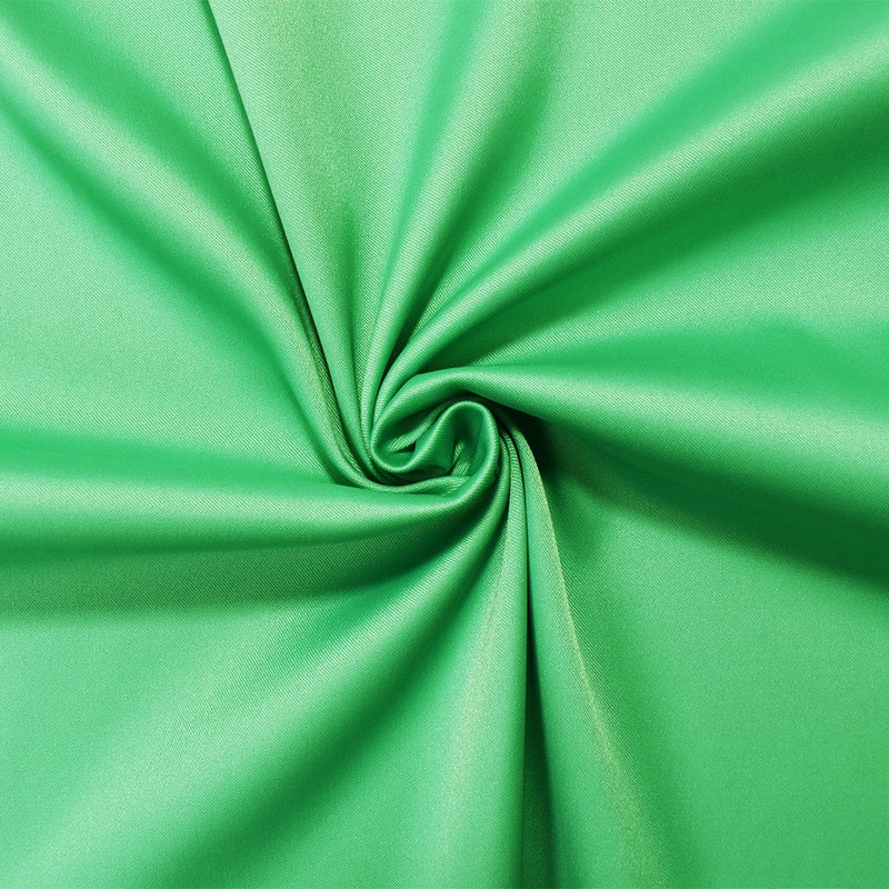 Green Poly Stretch Spandex Lamour Solid Satin Woven Fabric
