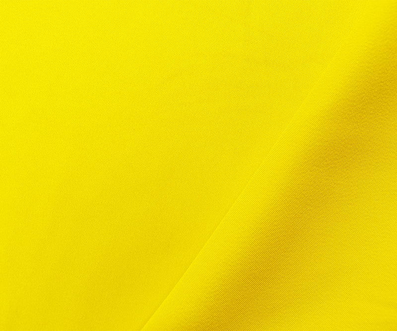 Yellow Poly Stretch Spandex Lamour Solid Satin Woven Fabric