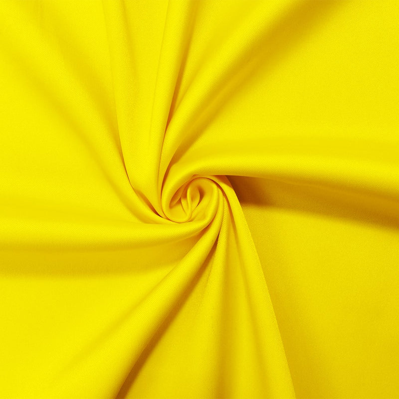 Yellow Poly Stretch Spandex Lamour Solid Satin Woven Fabric