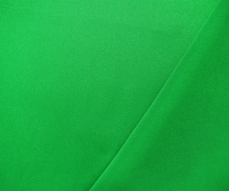 Green Poly Stretch Spandex Lamour Solid Satin Woven Fabric