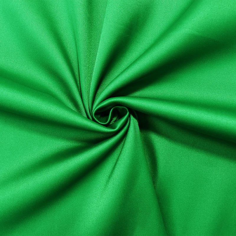 Green Poly Stretch Spandex Lamour Solid Satin Woven Fabric