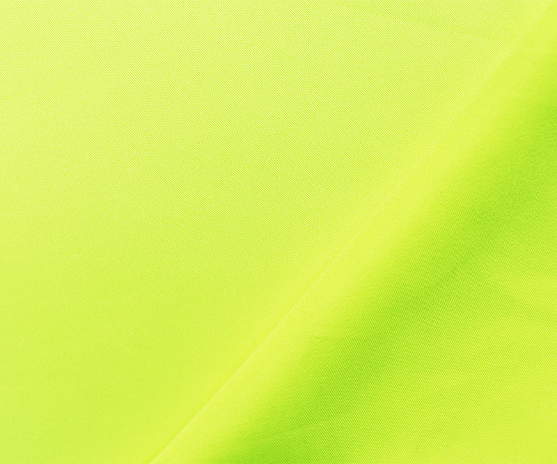 Neon Yellow Poly Stretch Spandex Lamour Solid Satin Woven Fabric