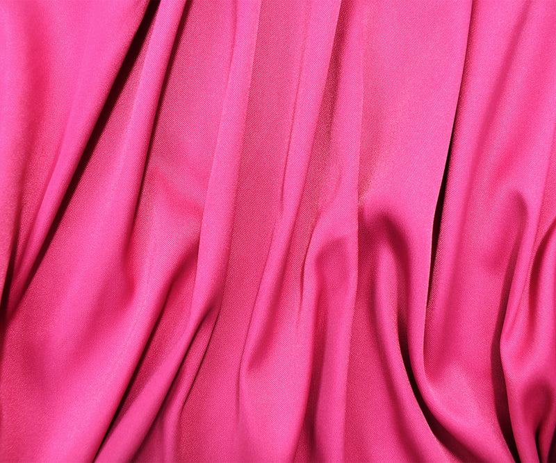 Pink Poly Stretch Spandex Lamour Solid Satin Woven Fabric