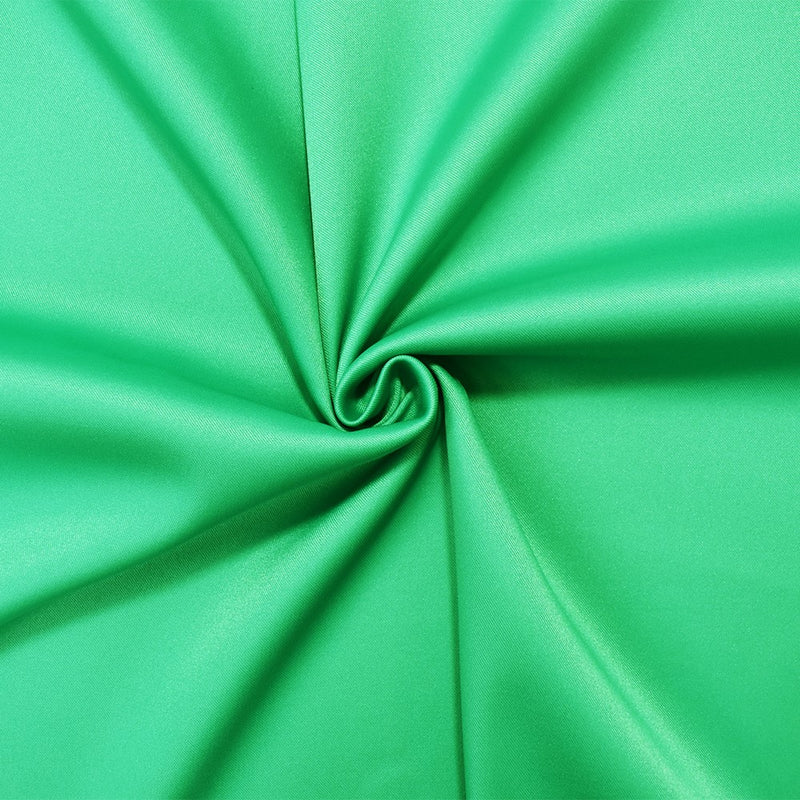 Green Poly Stretch Spandex Lamour Solid Satin Woven Fabric