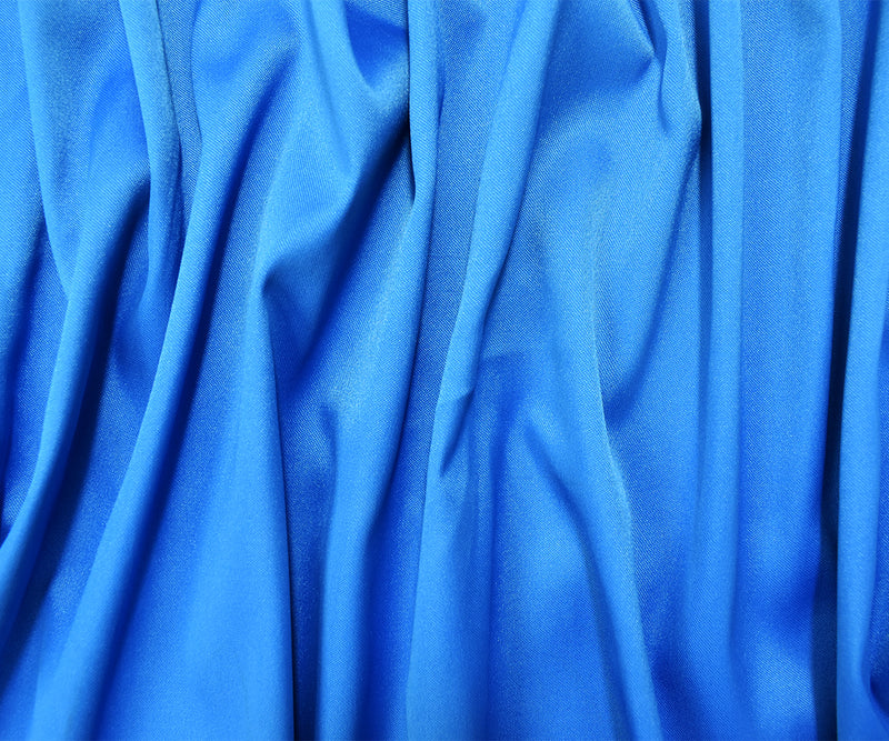Aqua Blue Poly Stretch Spandex Lamour Solid Satin Woven Fabric
