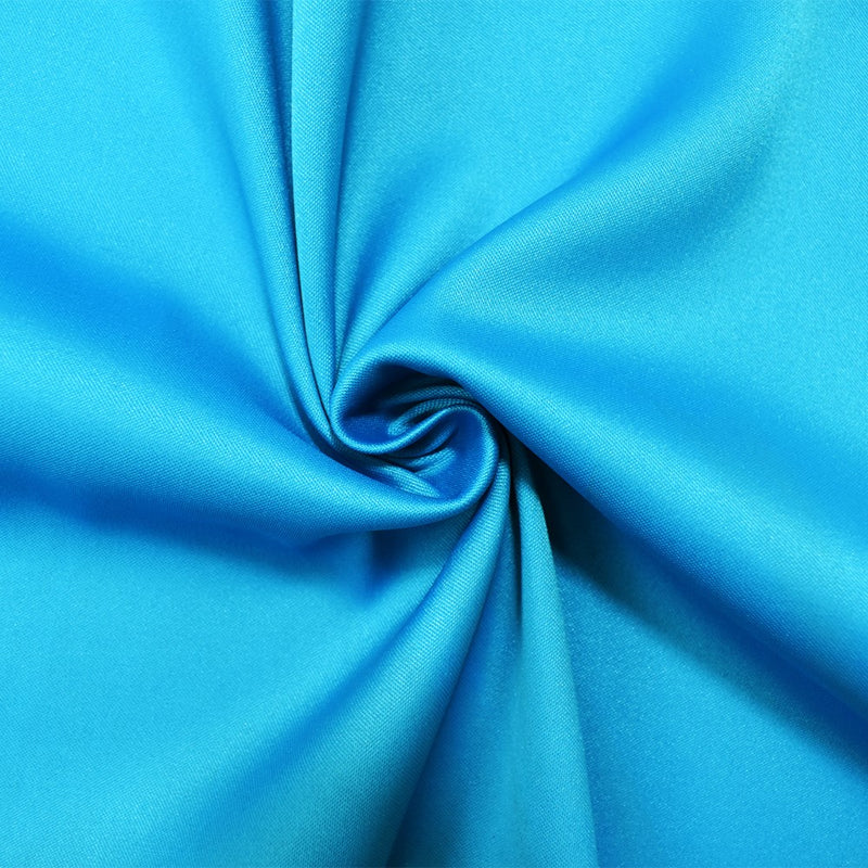 Turquoise Poly Stretch Spandex Lamour Solid Satin Woven Fabric