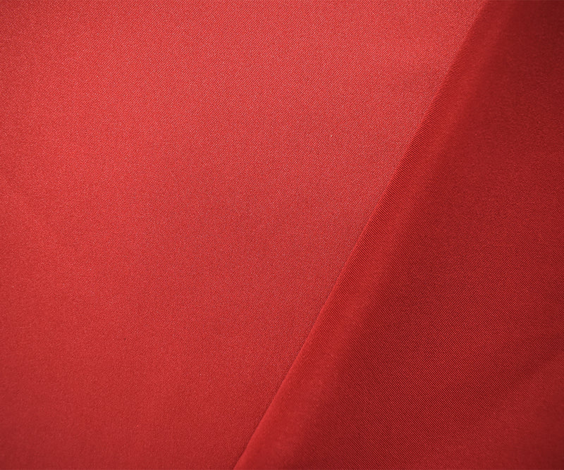 Dark Red Poly Stretch Spandex Lamour Solid Satin Woven Fabric
