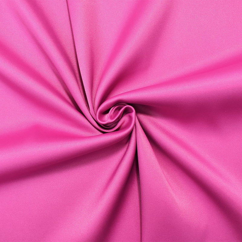 Fuchsia Pink Poly Stretch Spandex Lamour Solid Satin Woven Fabric