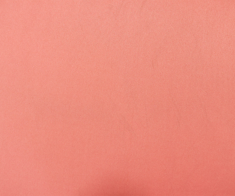 Coral Pink Poly Stretch Spandex Lamour Solid Satin Woven Fabric