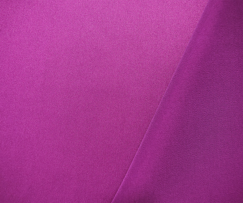 Deep Purple Poly Stretch Spandex Lamour Solid Satin Woven Fabric
