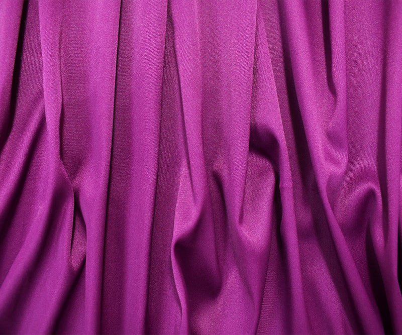 Deep Purple Poly Stretch Spandex Lamour Solid Satin Woven Fabric