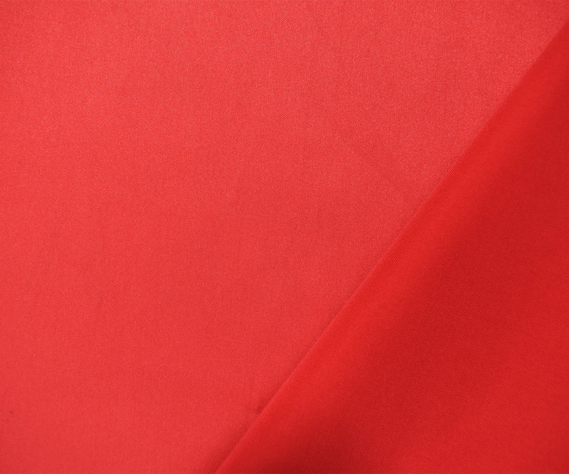 Red Poly Stretch Spandex Lamour Solid Satin Woven Fabric