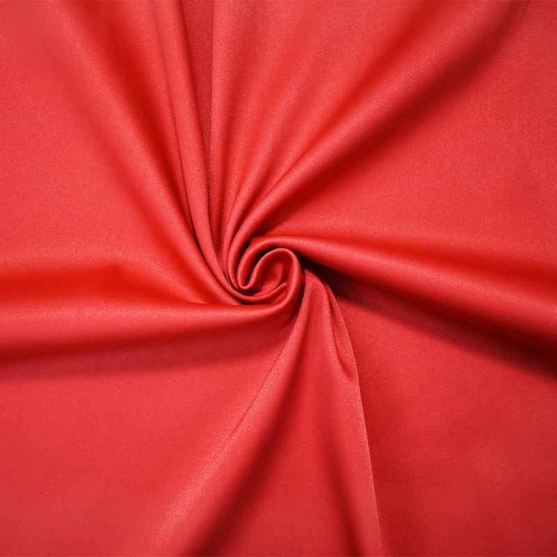 Red Poly Stretch Spandex Lamour Solid Satin Woven Fabric