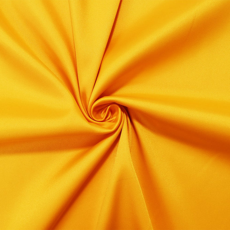 Yellow Poly Stretch Spandex Lamour Solid Satin Woven Fabric
