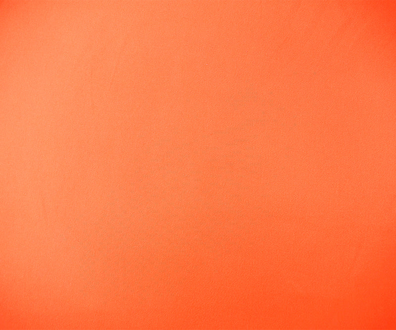 Light Neon Orange Poly Stretch Spandex Lamour Solid Satin Woven Fabric