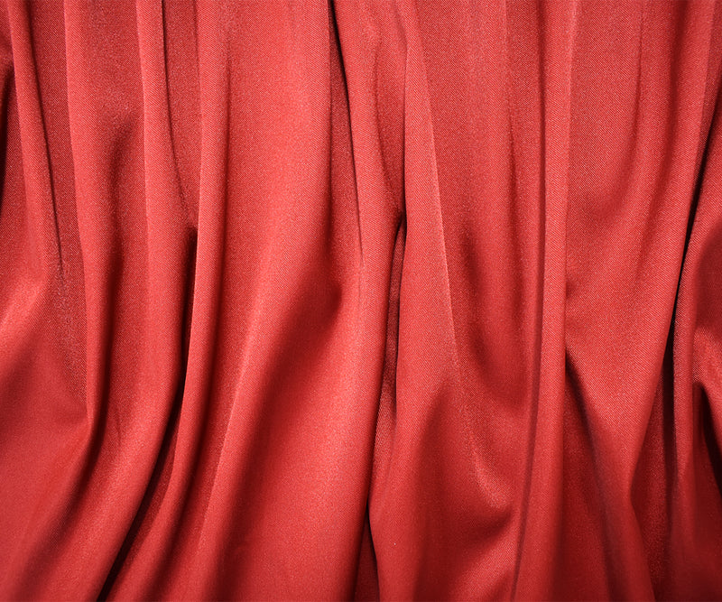 Deep Red Poly Stretch Spandex Lamour Solid Satin Woven Fabric