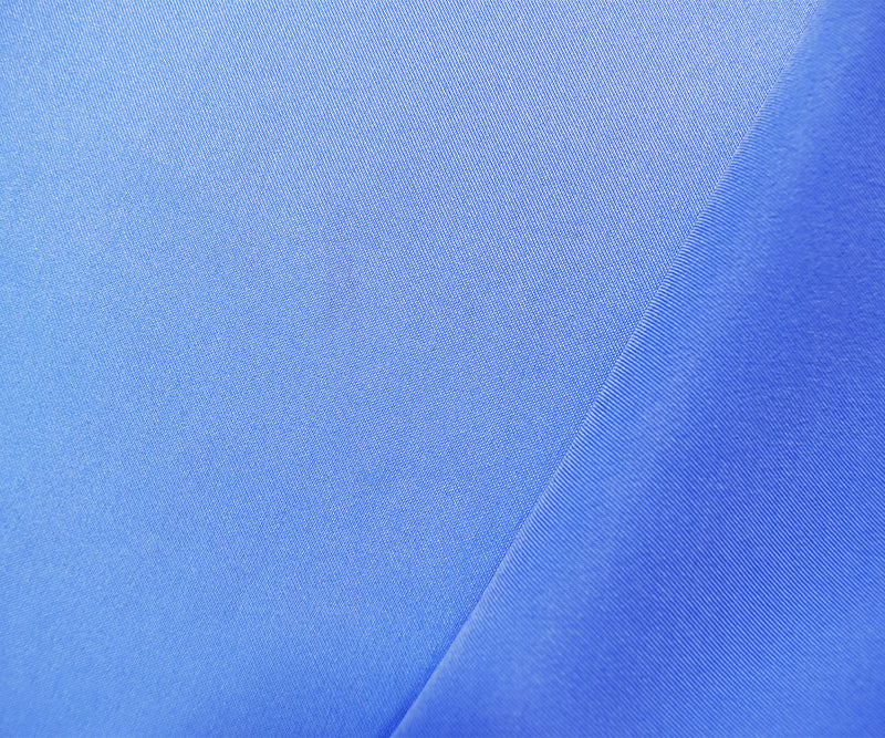 Light Blue Poly Stretch Spandex Lamour Solid Satin Woven Fabric