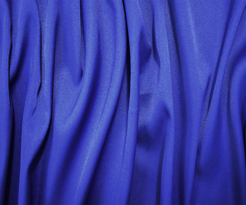 Dark Blue Poly Stretch Spandex Lamour Solid Satin Woven Fabric