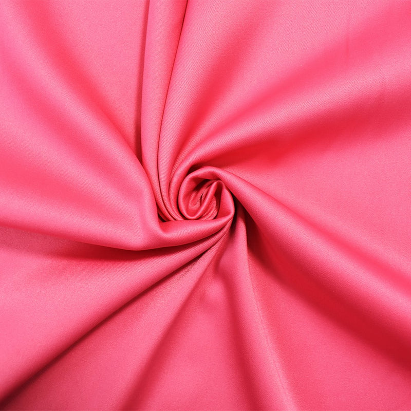 Pink Poly Stretch Spandex Lamour Solid Satin Woven Fabric