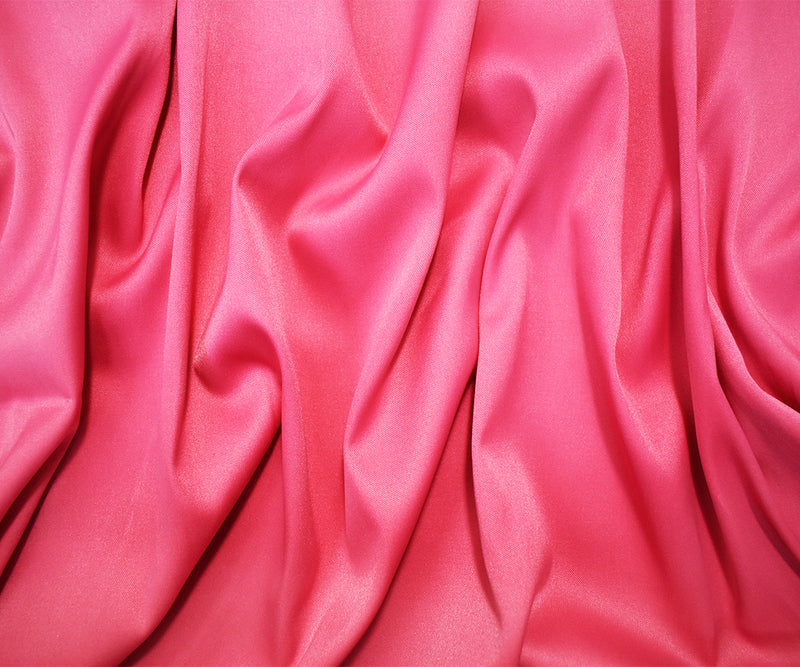 Pink Poly Stretch Spandex Lamour Solid Satin Woven Fabric