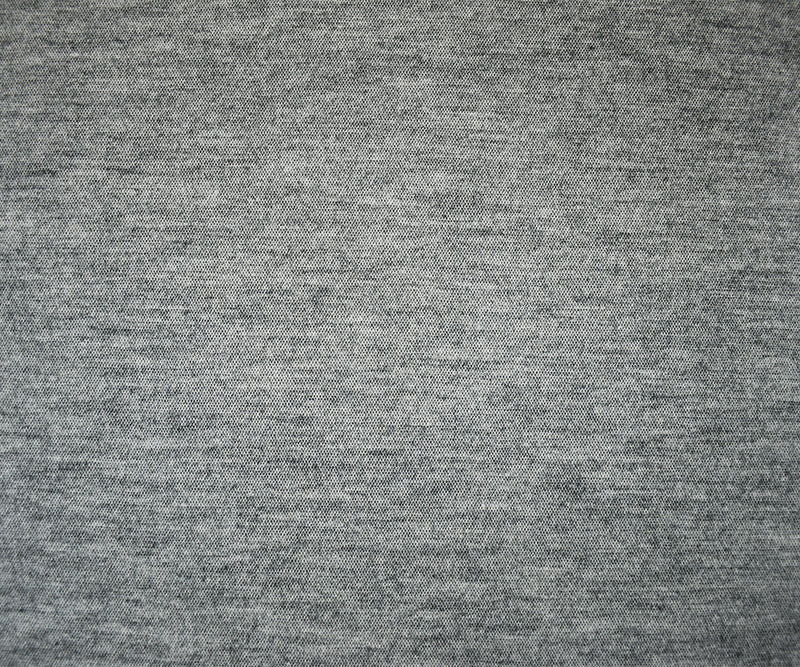 Gray Wool Poly Spandex Stretch Heather Double Knit Fabric