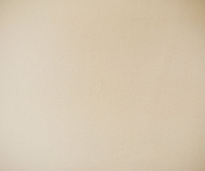 3 YD PC - Light Beige Wool-Poly Solid Brushed Double Woven Jacketing Fabric