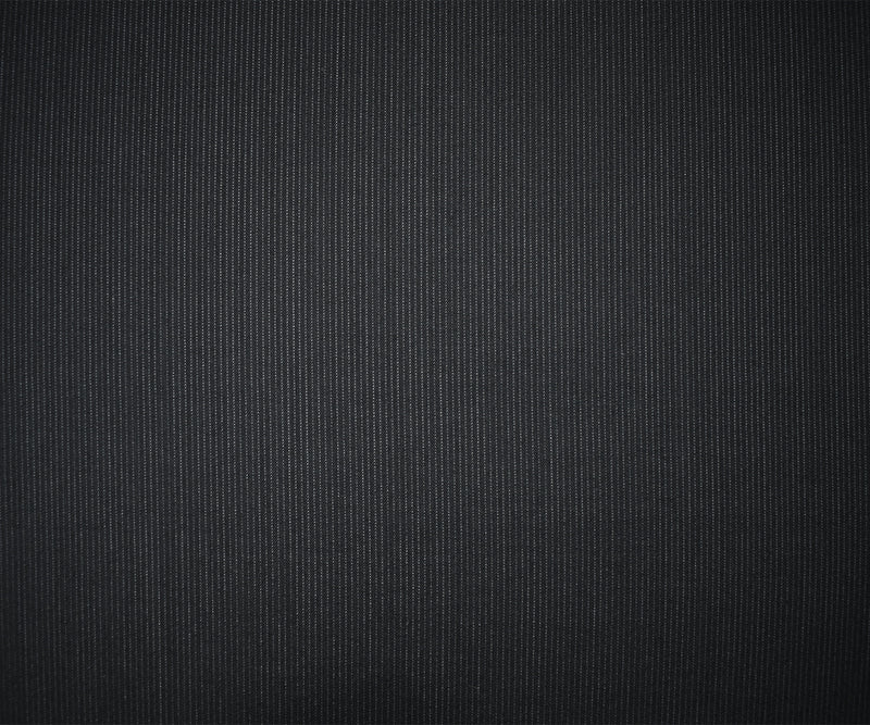 8 YD PC-Black-Gray Wool Rayon Stripe Woven Shirting Fabric