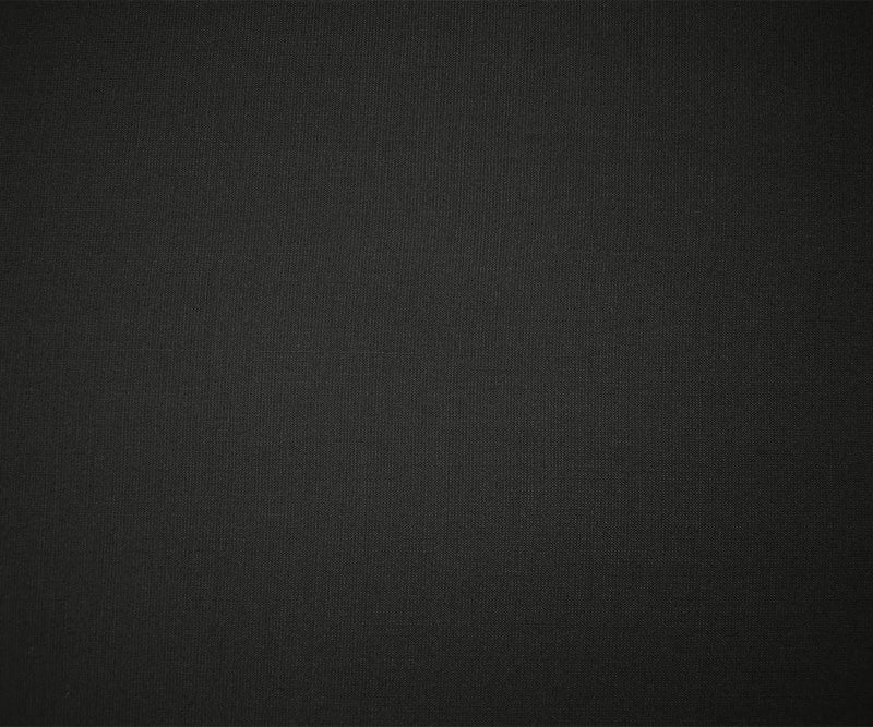Black Tropical Wool Cotton Solid Woven Shirting Fabric