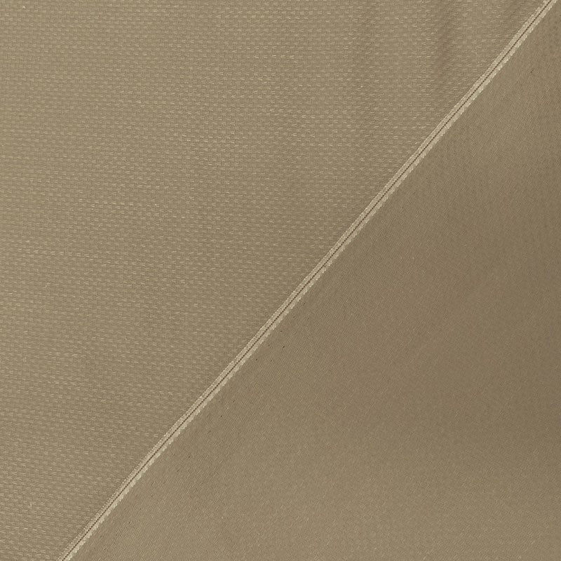 Beige Cotton Mini Check Dobby Japanese Selvedge Woven Fabric