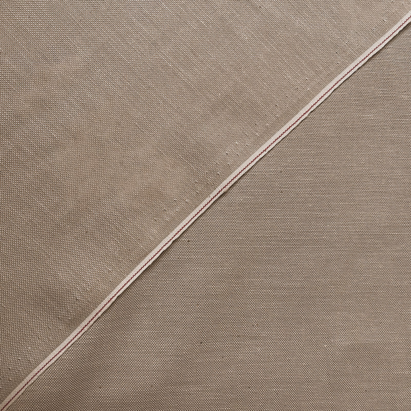 Beige-White 4 oz. Cotton Japanese Selvedge Denim Twill Woven Fabric