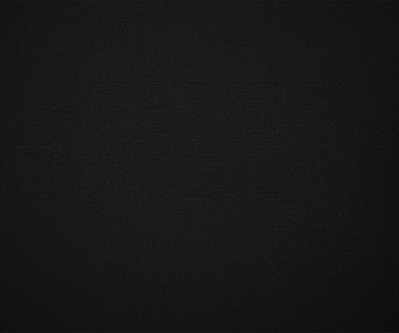 Black Tropical Wool Poly Solid Woven Shirting Fabric