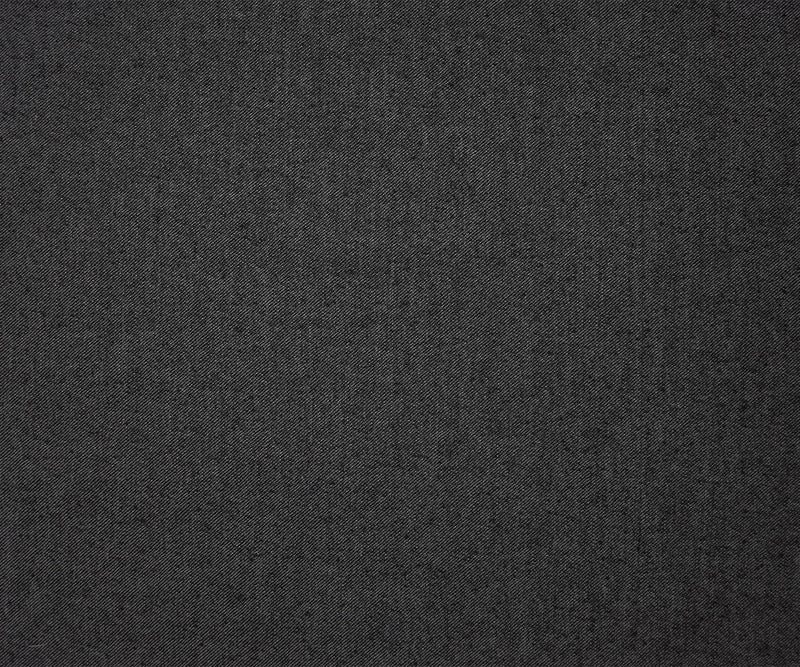 Black-White Wool Blend Stretch Twill Denim Woven Fabric