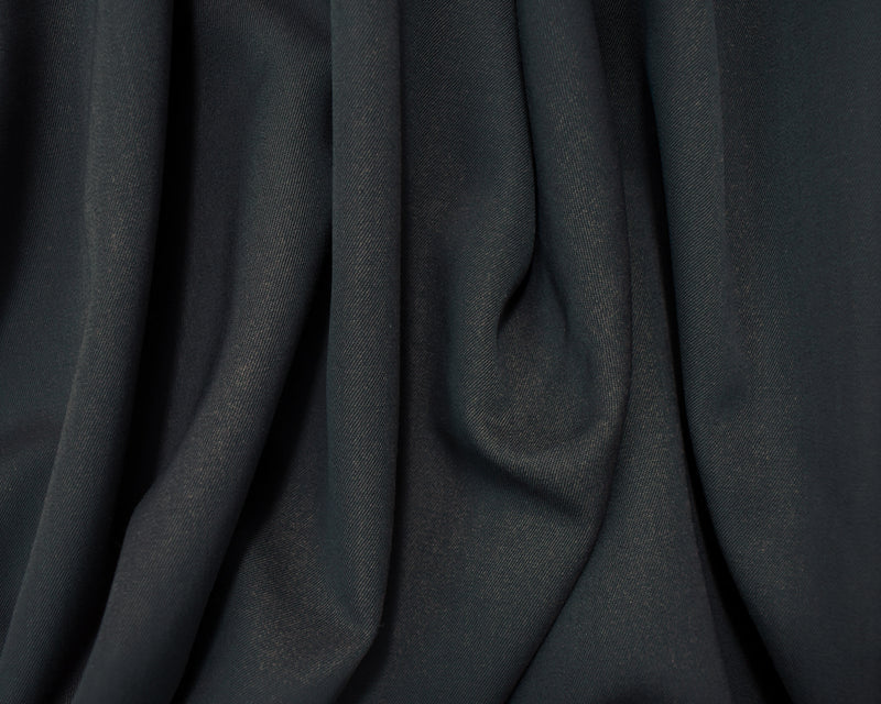 Gray Tropical Wool Poly Solid Woven Suiting Fabric