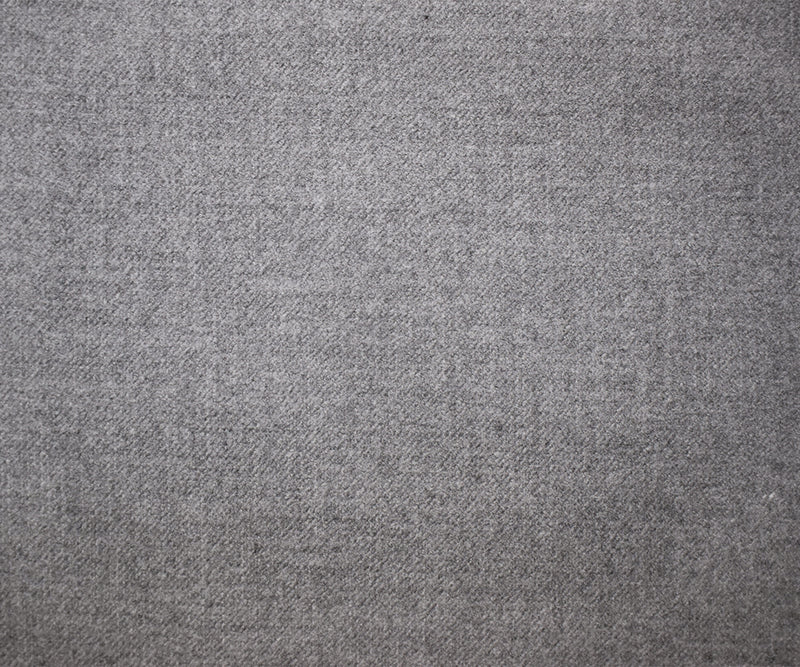 5 YD PC-Heather Gray Wool Blend Stretch Twill Woven Jacketing Fabric