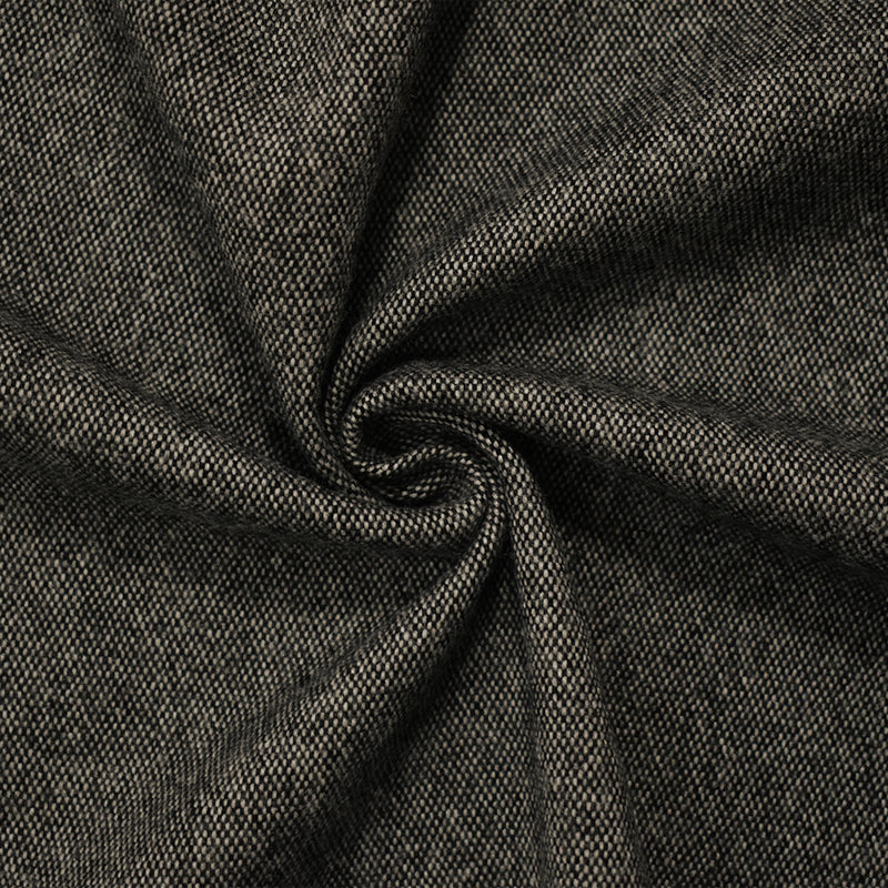 9 YD PC-Black-White Wool Blend Texture Woven Jacketing Fabric
