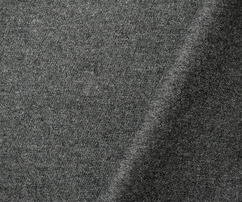 5 YD PC-Heather Gray Wool Poly Woven Jacketing Fabric